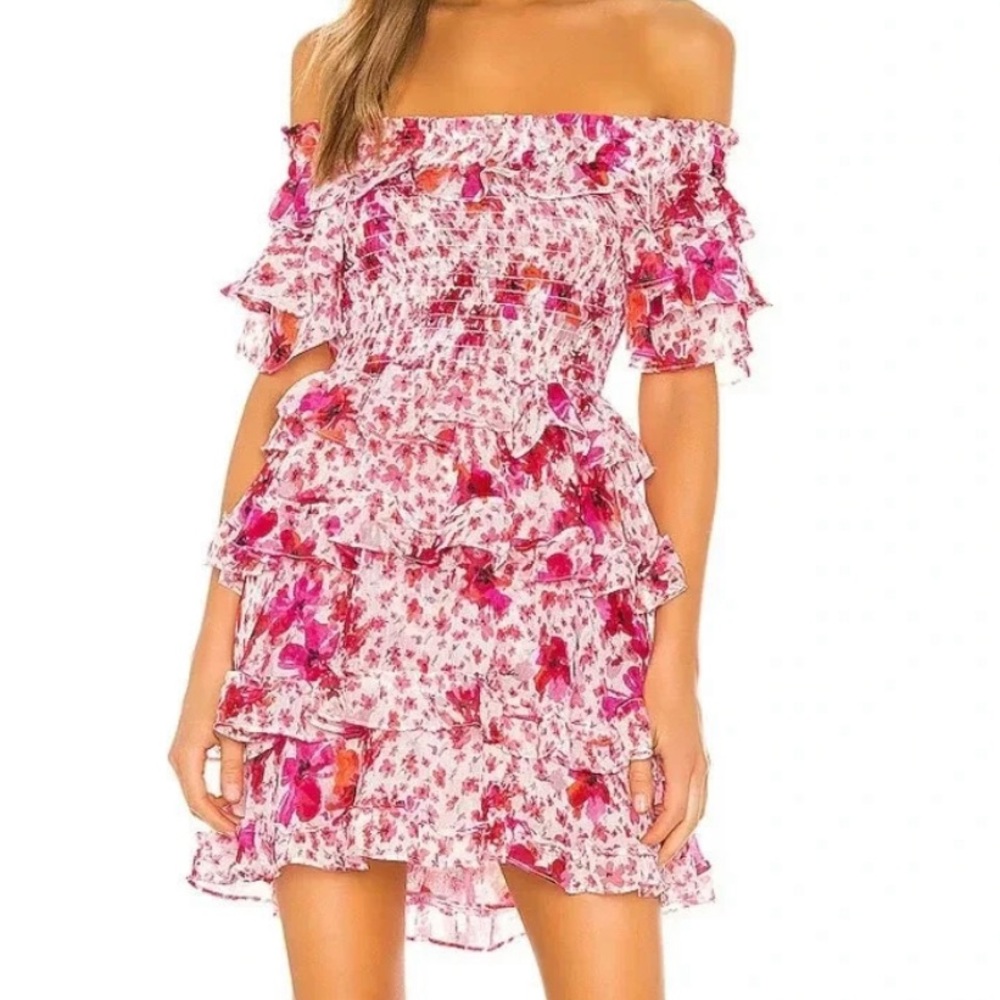 MISA Los Angeles Ina Dress in Gardenia Print